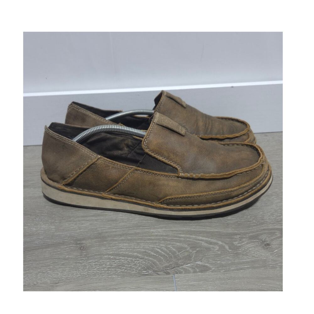 Ariat Woman's Cruiser Brown Leather Slip On Loafers Size 9.5D